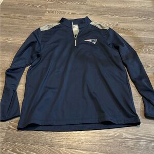 New England Patriots NFL Team apparel size XL quarter zip sweater